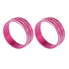 Jeep Dodge 3 x Air Conditioner Switch Knob Cover Ring Pink Silver Tone