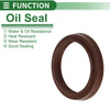 Oil Seal / 31.5x39.5x5.5mm / Rotary Shaft Seal FKM Brown 5 Pcs