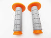 Honda CRF110 Orange Grey Hand Grip Set (2013-2023)