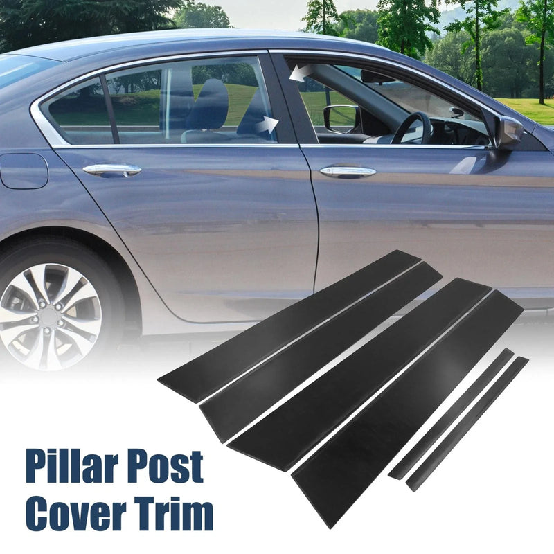 Honda Civic 6 x Door Window Pillar Post Protector Covers (2006-2011)