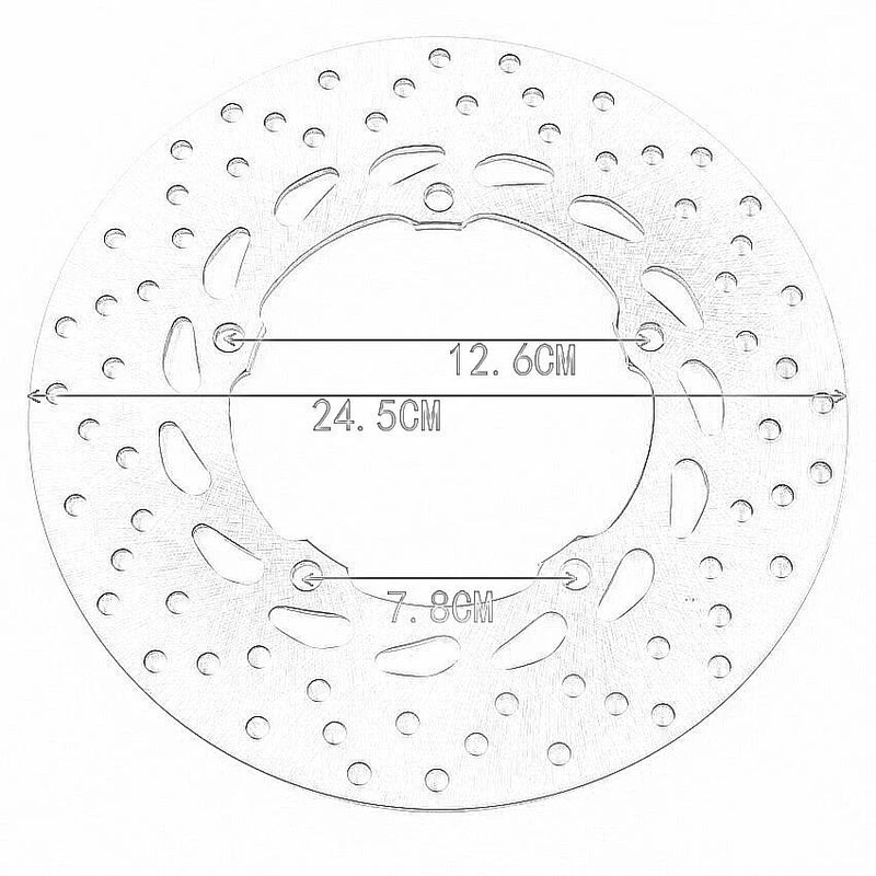 Yamaha XJ6F, XJ6S, XJ6N, FZ6, FZ6R Rear Brake Disc (2009-2016)