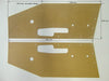 Jaguar E-type S2 Coupe door panel cardboard (1968–1971)