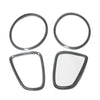 Mini Cooper R56 4pcs Carbon Fiber Rear Front Headlight Bezel Cover Trim fit
