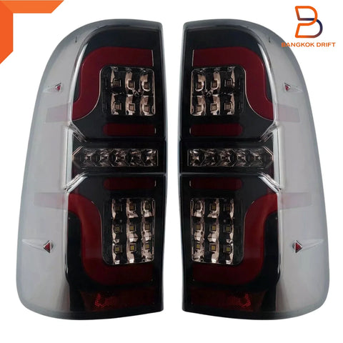 Toyota Hilux Ute Vigo LED Smoke Black Tail Light (2005-2014)