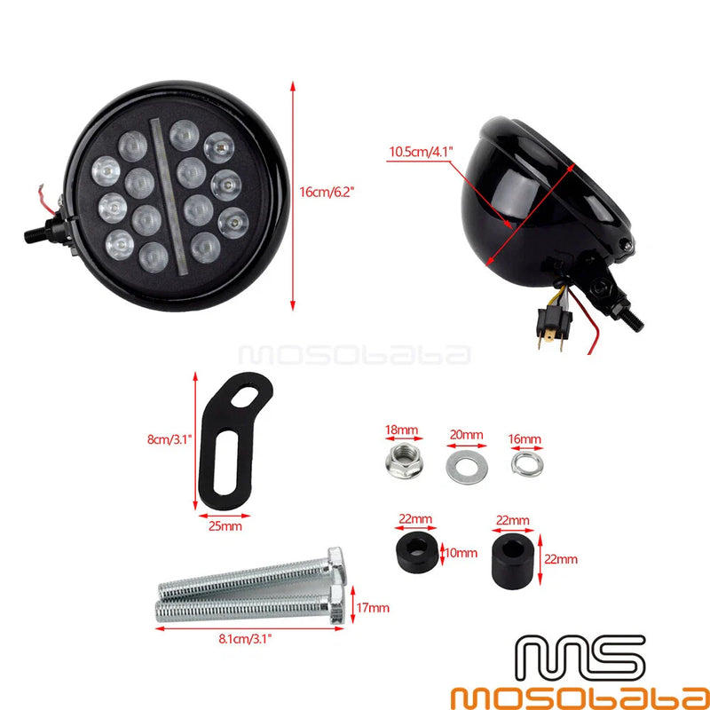 HD Low Rider S FXLRS 15" Clear Windshield + LED Headlight (2021-2023)