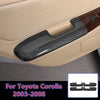 Toyota Corolla 4 x Carbon Fiber Door Handle Armrest Cover Trim Cap (2003–2008)
