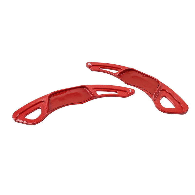 VW Golf 7, Polo, Jetta, Scirocco Red Steering Wheel Paddle Shifter Extensions (2013-2020)