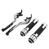 Daytona 675 R Silver Extendable Brake Clutch Levers & Handlebar Grips