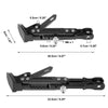 Motorcycle Kickstand Side Support Stand Holder Set CNC Aluminum Alloy Black