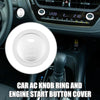 Toyota Corolla AC Knob Ring Engine Start Button Cover / 4Pcs