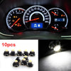 Universal () 10x Pure White T5/T4.7 Neo Wedge LED Dash Light Bulbs