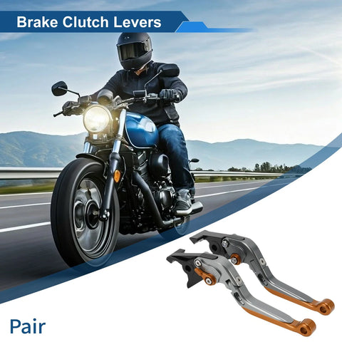 Kawasaki ZX7R / ZX7RR Titanium Orange Adjustable Short/Long Brake Clutch Lever