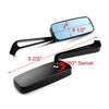Harley Road Glide, Touring, Road King Black Rectangle Motorcycle Mirrors