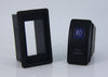Dual LED Backlit Fog Lights Rocker Switch with Mounting Panel