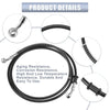 Brake Line 10mm Motorcycle Hydraulic Oil Hose Pipe Stainless Steel Black