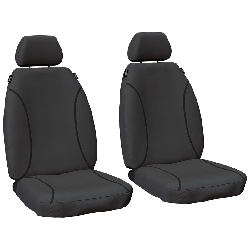 Hilux TGN16 2 x Front & Rear Canvas Car Seat Covers (2005–2015)