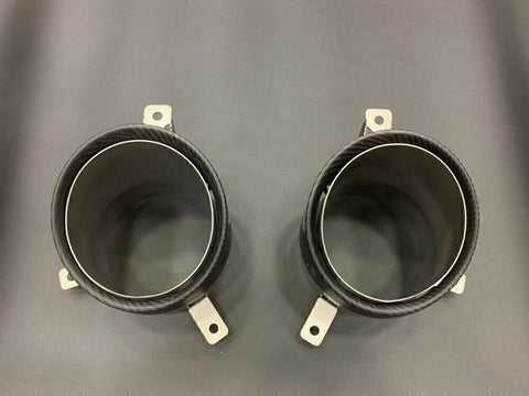 Audi R8 Rear Exhaust Tips 2 x Carbon Fiber (2013-2015)