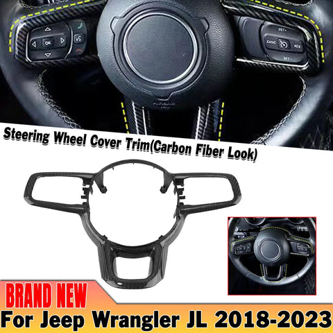 Jeep Wrangler JL Carbon Fiber Steering Wheel Cover (2018-2023)