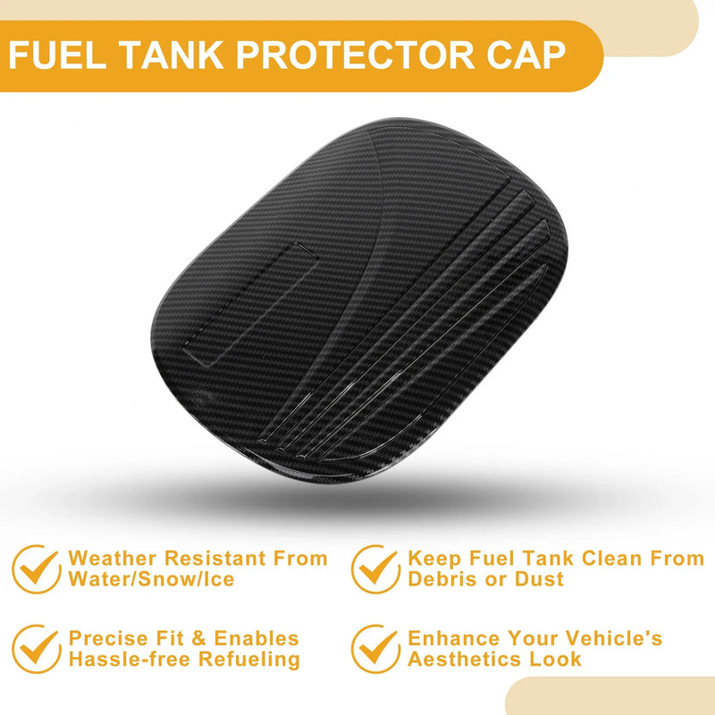 Hyundai Tucson 2019-2020 Carbon Fiber Black Fuel Tank Door Cap