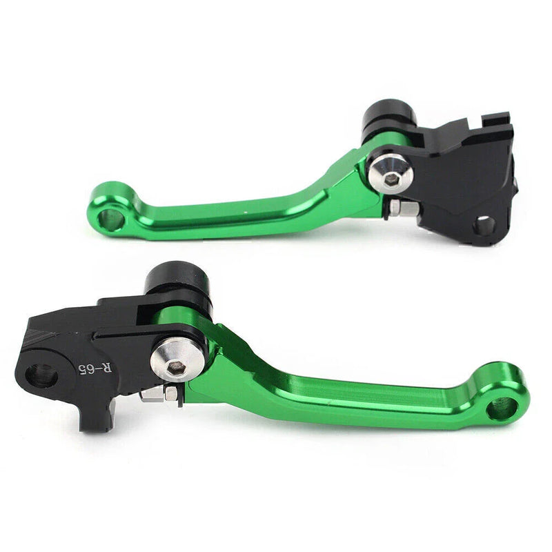 YAMAHA YZ 250F 426F 450F Pivot Green Brake Clutch Levers (2009-2020)