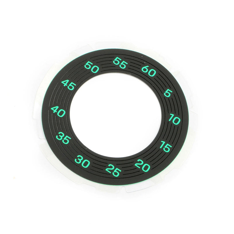 Porsche 992 (2019-2025) Fluorescent Green Gauge Face Overlay Paper
