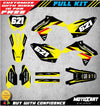 Suzuki RMZ 450 (2008-2017) MAX STYLE Decals Custom Graphics Full Kit