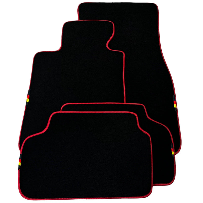 BMW 1 Series M Coupe (2011) - AutoWin Brand, Red Trim Black Floor Mats