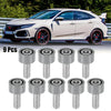 Honda Acura 9 Pcs M8x1.25 Header Manifold Cup Washer Bolts Titanium Tone