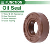 Make Model Oil Seal 10x20x7mm Fluorine Rubber Brown 5 pcs
