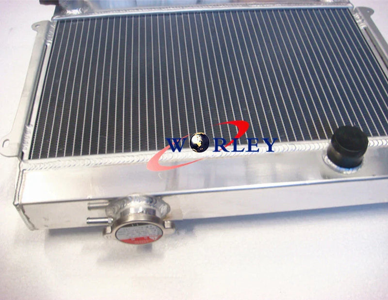 Datsun 1600 3 Row Aluminum Radiator & Fans (1968-1972)