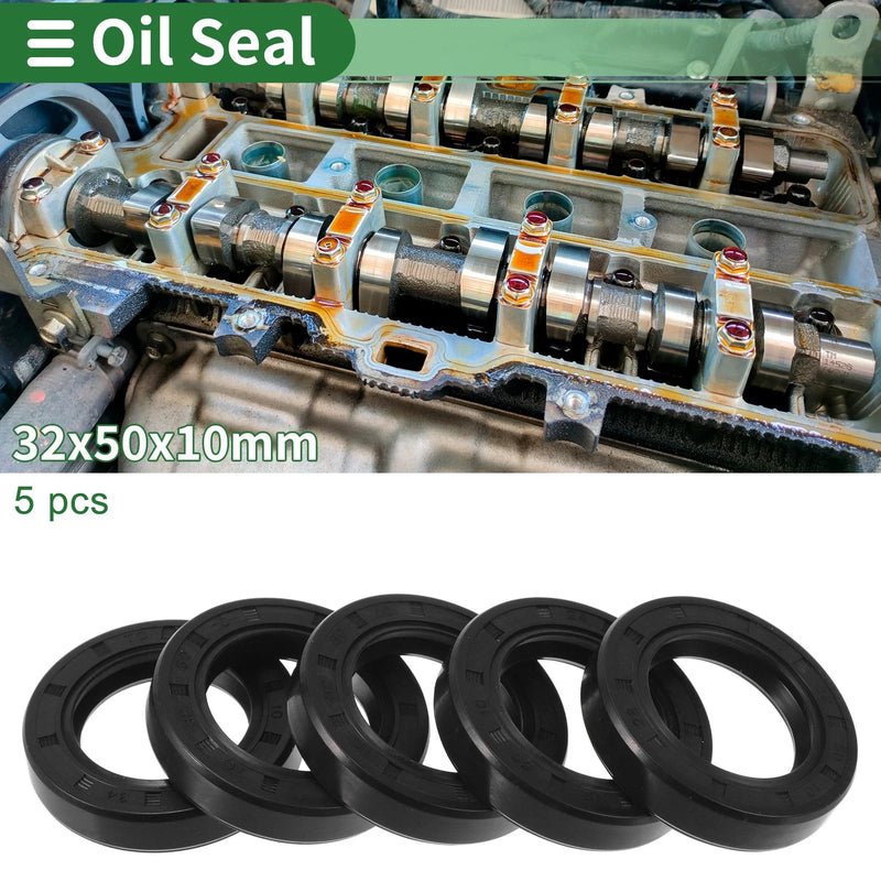Car Oil Seal / 32x50x10mm / 5 x Seal Ring Rotary Shaft NBR Rubber