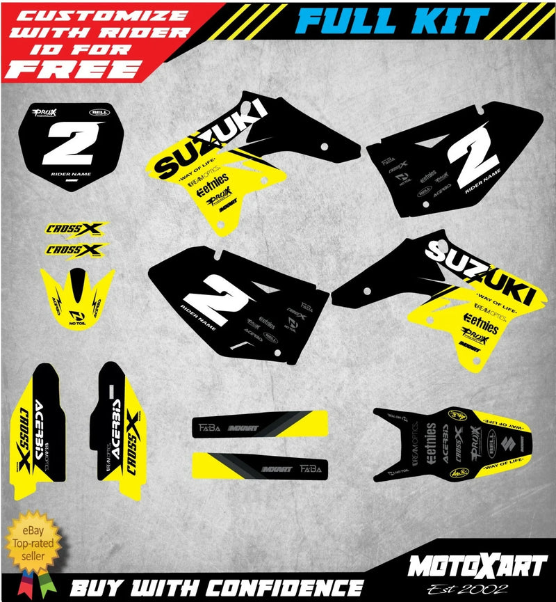 Suzuki RMZ 250 Custom Graphics Full Kit (2008-2010)