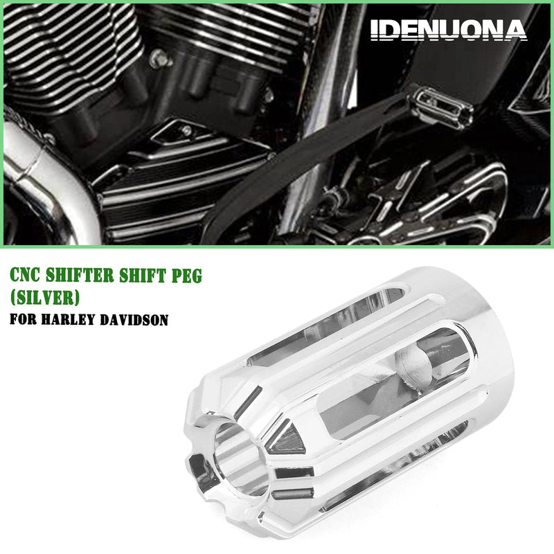 Harley Davidson All Models 1x Silver CNC Shift Peg