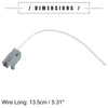 Ford - Plastic White Alternator Pigtail Connector Wiring Harness