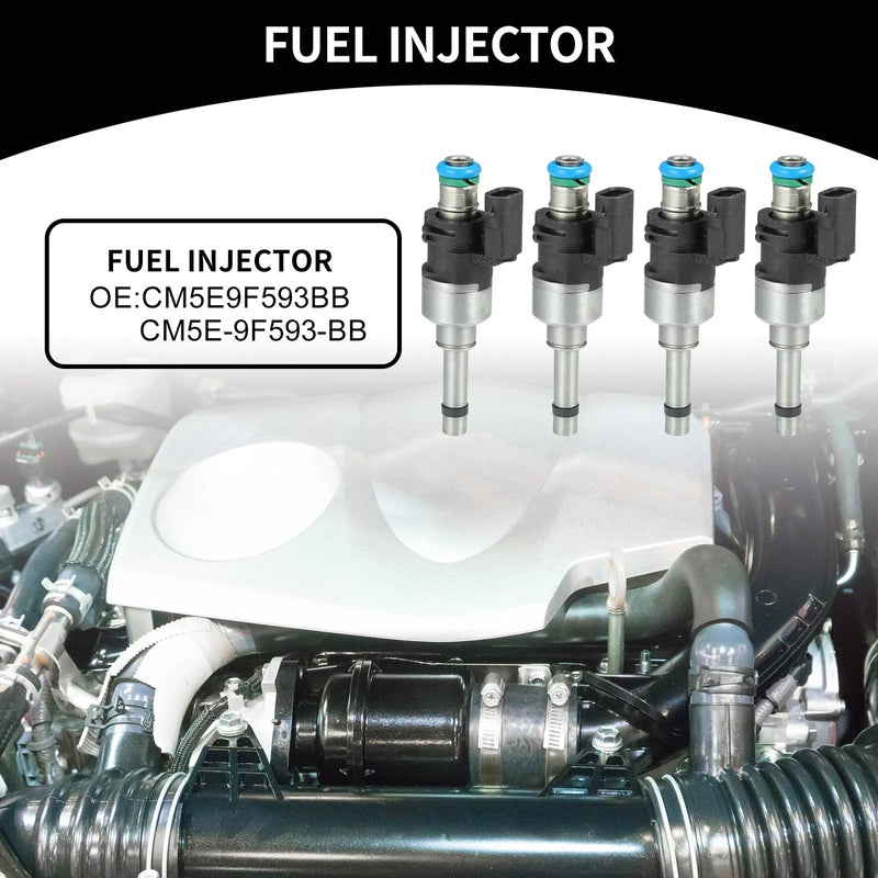 Ford Escape (2017-2019) 1.5L Black 4 x Fuel Injectors