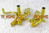 Honda CBR 600RR Gold Motorcycle Rearsets Footrest Pegs (2007-2014)