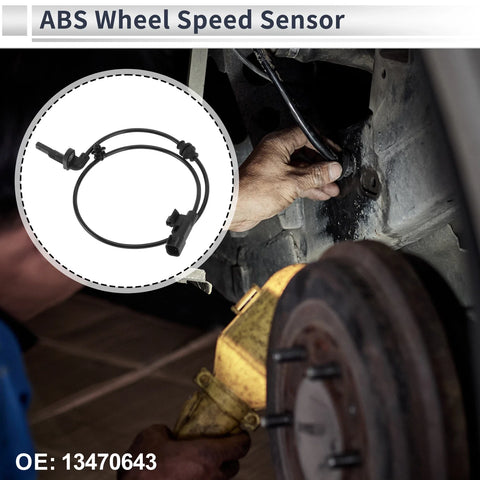 Rear Left/Rear Right ABS Wheel Speed Sensor 1 x Chevrolet Cruze (2011-2016)