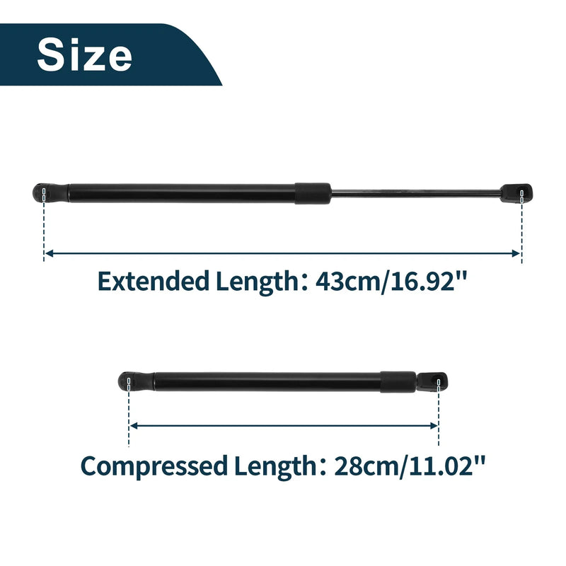 Ford Bronco II Rear Window Lift Supports (1984-1990)