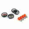Harley FXDF Softail Dyna Sportster 4x Smoke Turn Signal Lens (2002-2023)