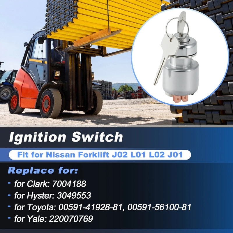 Nissan Forklift J02 L01 L02 J01 Ignition Switch with Keys
