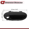 Hyundai Accent Front Right Black ABS Exterior Door Handle (2010-2017)