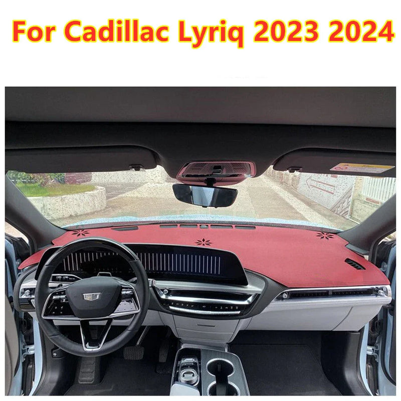 Cadillac Lyriq Red Leather Dashboard Cover Mat Dash Pad Interior (2023–2024)