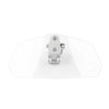 Car Clear & Chrome Adjustable Clip-On Windshield Air Deflector