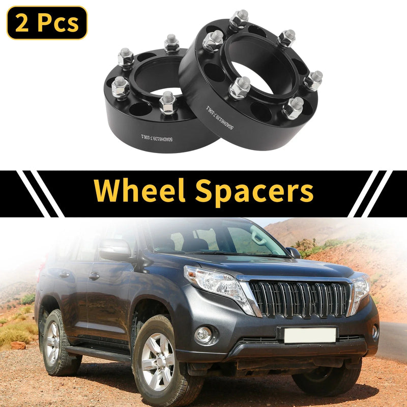 Toyota Land Cruiser 2 x 6x139.7mm Wheel Spacers 108mm M12x1.5