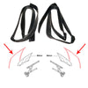 Honda Accord Acura TSx2002-2008 Front Weatherstrip Glass Run Channel Set