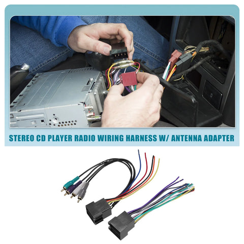 VW Stereo CD Player Radio Wiring Harness & Antenna Adapter (1980-Present)