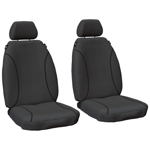 Toyota Hilux KUN16 KUN26 2005~15 Front & Rear H/D Canvas Car Seat Covers Set