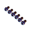 Motorcycle Bike 6pcs M8x40mm Titanium Torx Head Flange Bolts