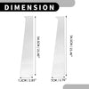 Dodge Ram 1500 (2002-2008) Chrome Silver Tone 4 Pcs Car Pillar Window Trim