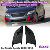 Toyota Corolla Pair Front Bumper Lower Fog Light Cover Caps (2009–2010)